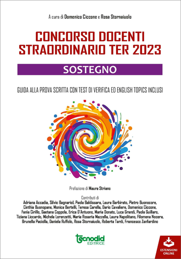 [3284] Ciccone-Stornaiuolo - Concorso docenti straordinario ter 2023 - Sostegno